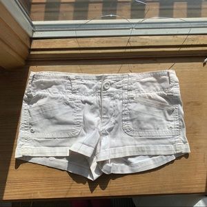 Hollister white shorts